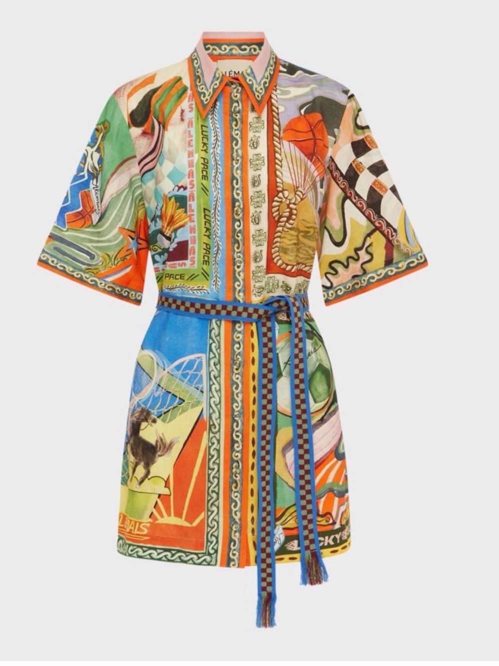Alemais Lucky Pace Mini Dress, US 8